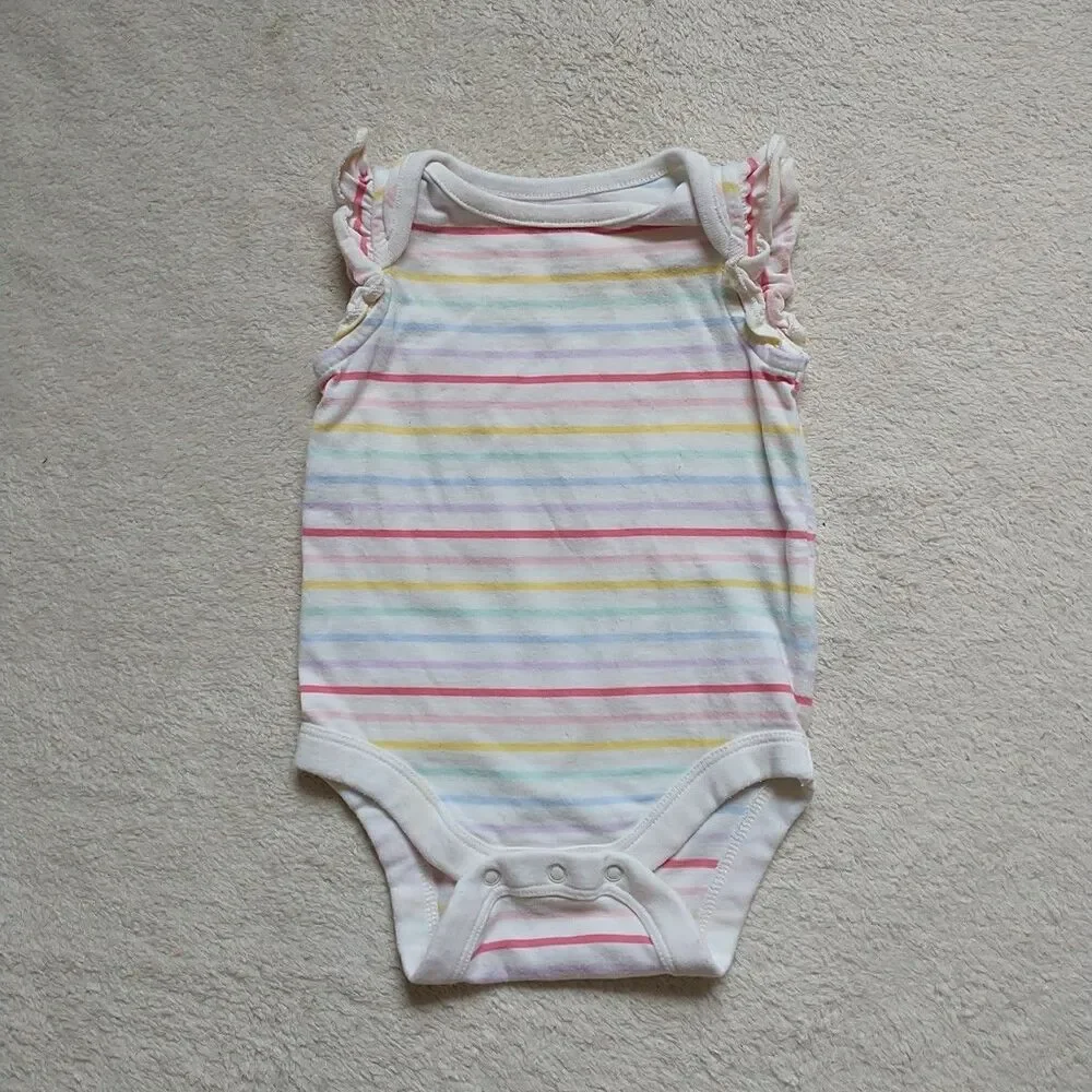 Baby Gap Short Sleeve Bodysuits Sleeveless Dress Baby Girl 0-3 Months Cotton